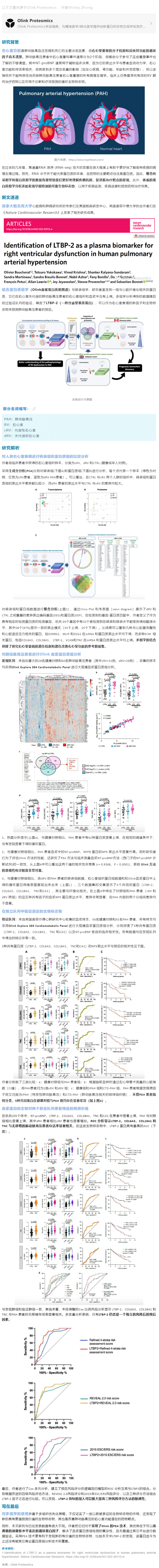 2023-06-12 心跳的感覺(jué) |Olink 助力肺動(dòng)脈高壓患者右心室衰竭標(biāo)志物 LTBP- 2 篩選